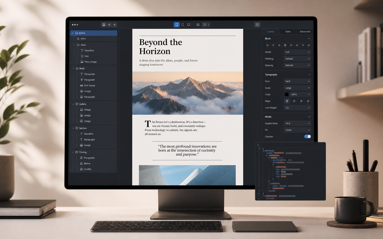News Publisher visual Apple News Format editor for ANF articles